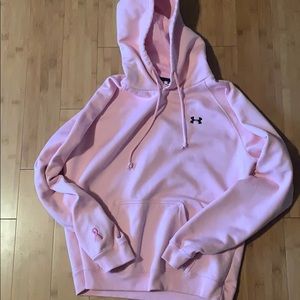 Under armor size medium pink sweatshirt